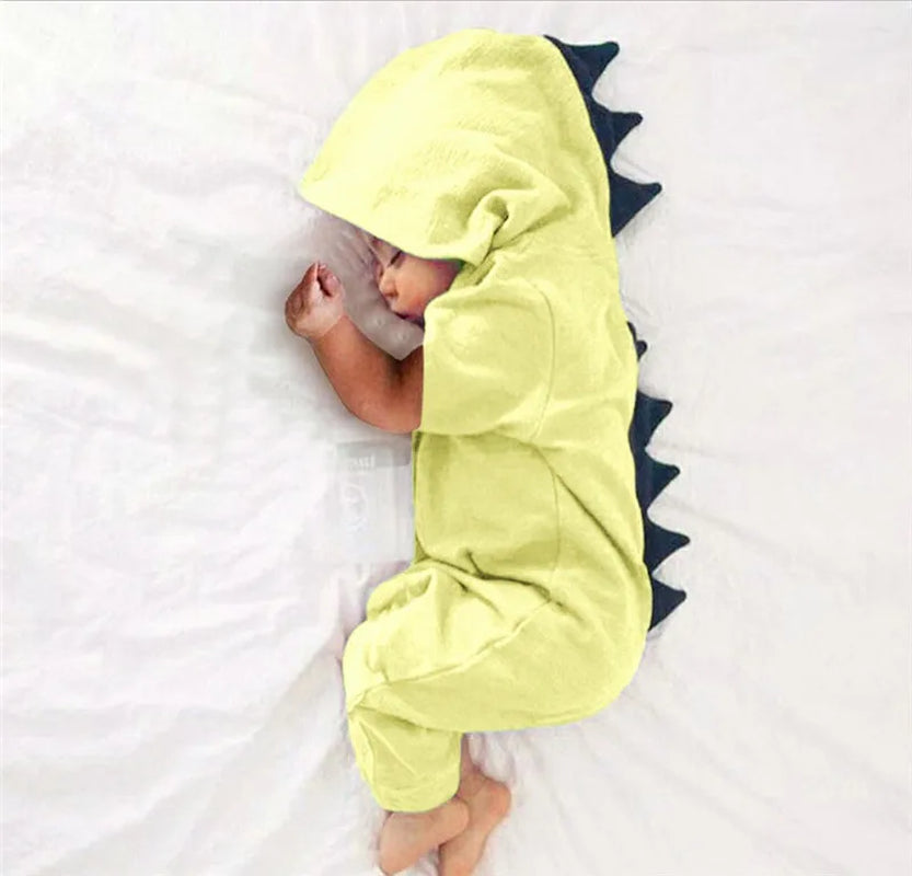 Baby Clothes Hooded Dinosaur Jumpsuit Baby Clothes Newborn Infant Baby Boy Girl Onesie Romper Jumpsuit Outfits Baby Bodysuits