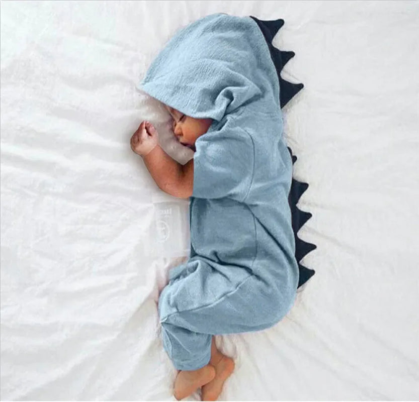 Baby Clothes Hooded Dinosaur Jumpsuit Baby Clothes Newborn Infant Baby Boy Girl Onesie Romper Jumpsuit Outfits Baby Bodysuits