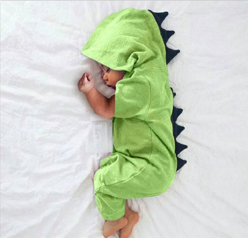 Baby Clothes Hooded Dinosaur Jumpsuit Baby Clothes Newborn Infant Baby Boy Girl Onesie Romper Jumpsuit Outfits Baby Bodysuits